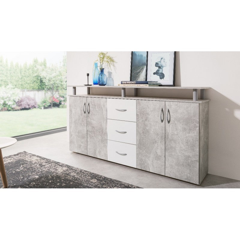 CREDENZA NEVADA 4 ANTE E 3 CASSETTI