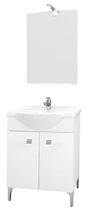 MOBILE BAGNO BIANCO "DESY" CM.57 COMPLETO