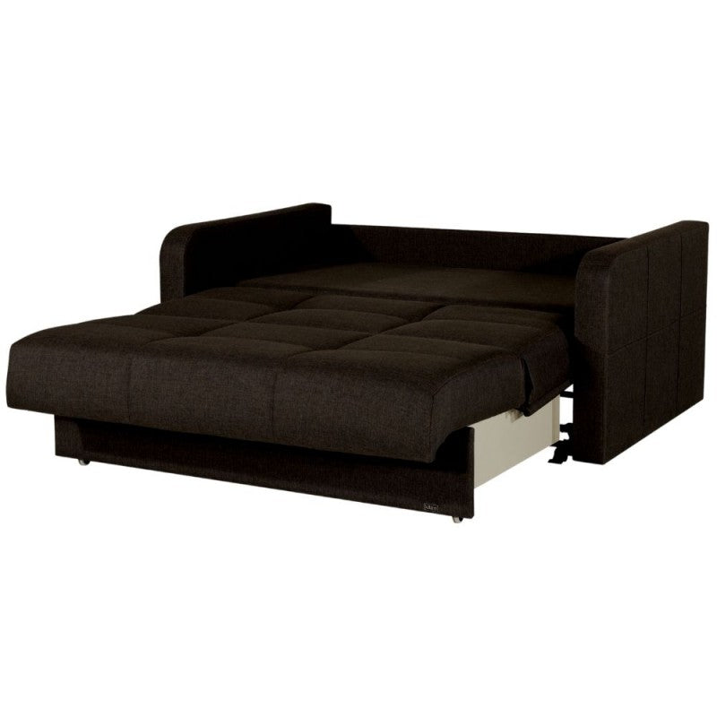 DIVANO LETTO CONTENITORE ADONIS MARRONE