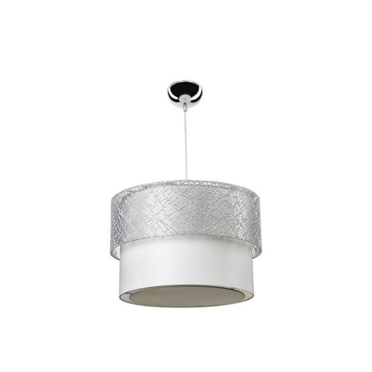 LAMPADA A SOSPENSIONE POLO MDL2355 IN TESSUTO GRIGIO