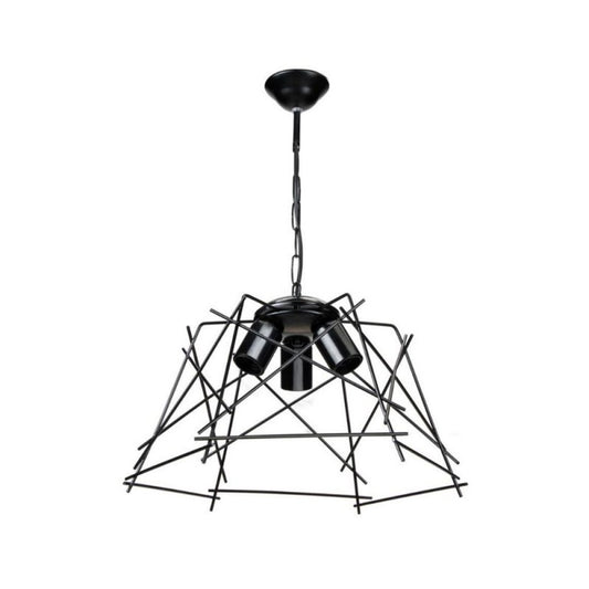 LAMPADA A SOSPENSIONE TENA MDL3854 LUCI IN METALLO NERO ASIMMETRICO