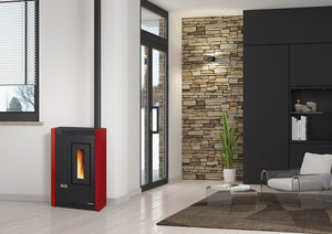 STUFA PELLET KW 4,7 LUISELLA BORDEAUX